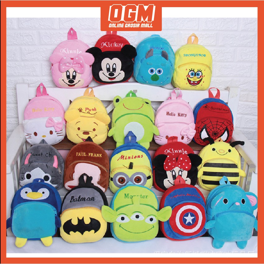 [1 KG 13PCS] Tas Anak Sekolah Tas Anak Karakter Tas Kecil Backpack Impor Murah 01 Shopee Indonesia