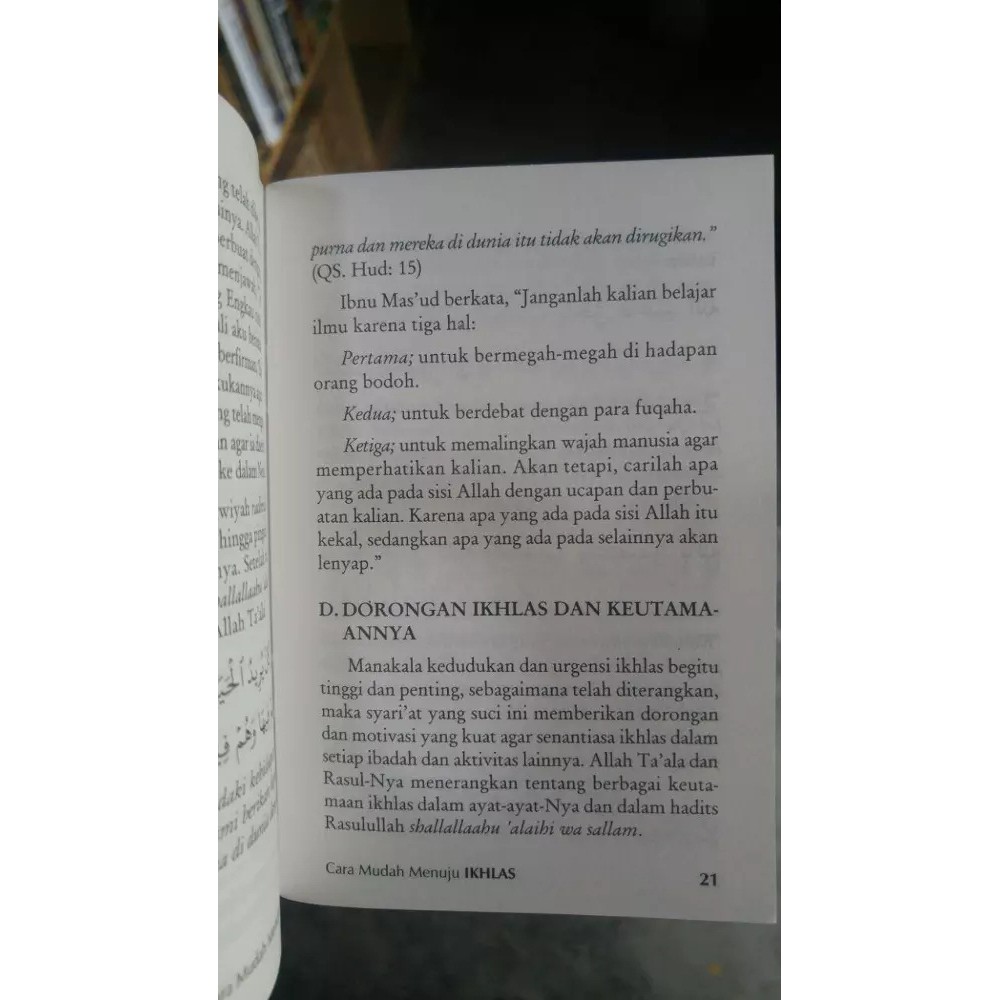 Buku Saku Cara Mudah Menuju Ikhlas Shopee Indonesia