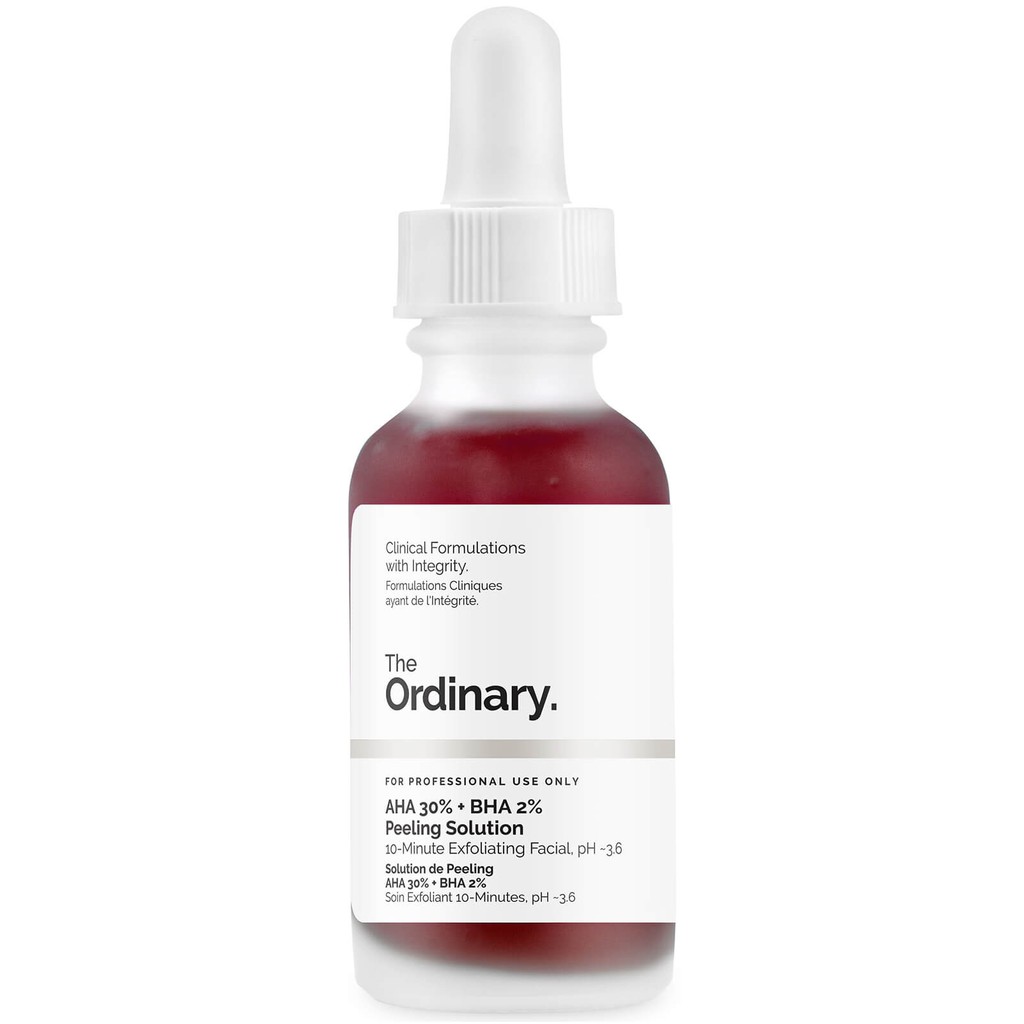 Jual The Ordinary Aha 30% + Bha 2% Peeling Solution 30 Ml | Shopee Indonesia