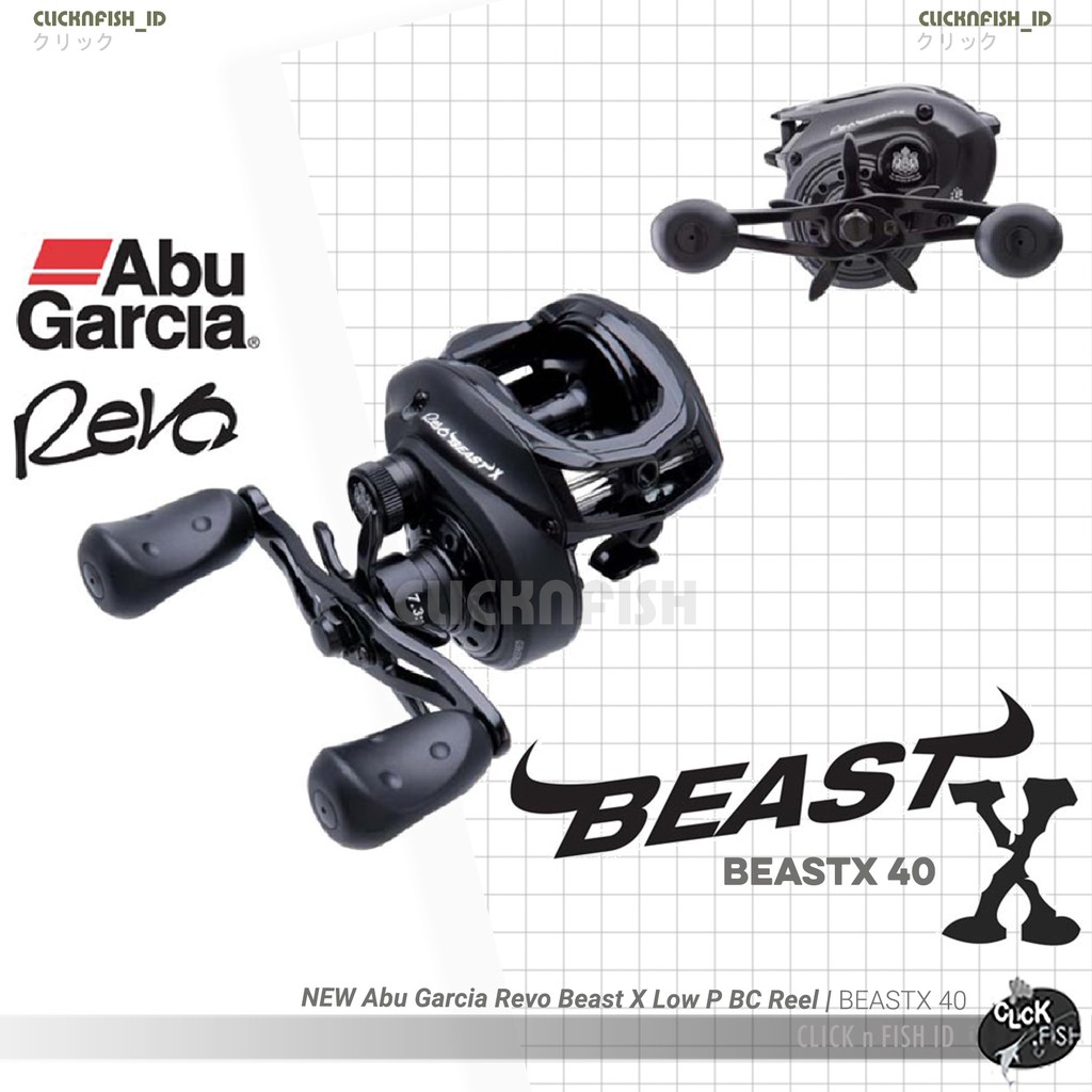 Jual Abu Garcia Revo Beast X 40 Reel Bc 8 Bb | Handle Kanan Limited Beastx Pancing | Low Profile Casting | Shopee Indonesia