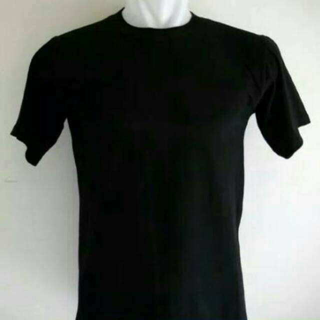 Jual Kaos Hitam Polos Oblong Tebal 20S anti kendor