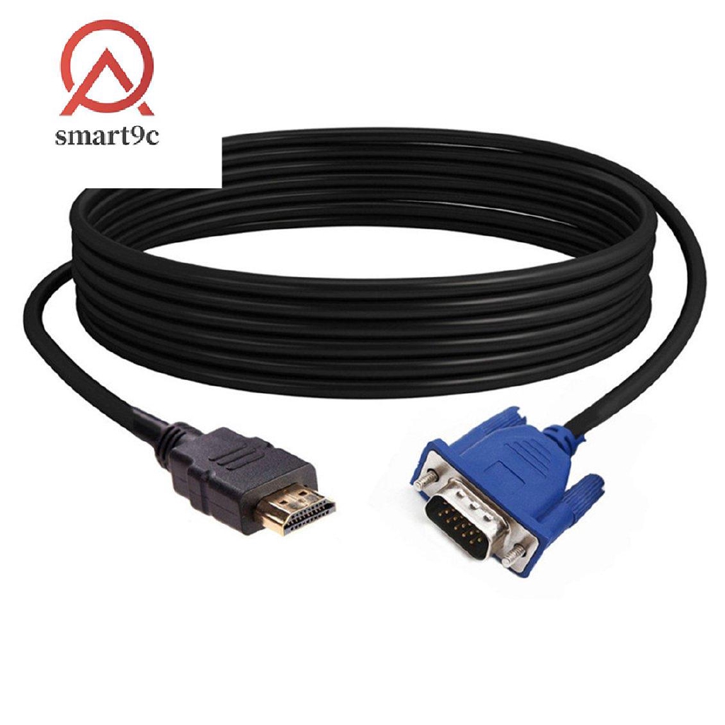 Jual Kabel Adapter Konektor Hdmi Male To Vga Hd-15 Panjang 3 Meter Lapis Emas Indonesia|Shopee Indonesia
