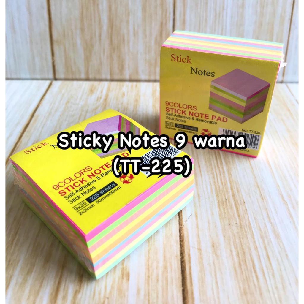 Sticky Notes 9 Warna TT225 Shopee Indonesia