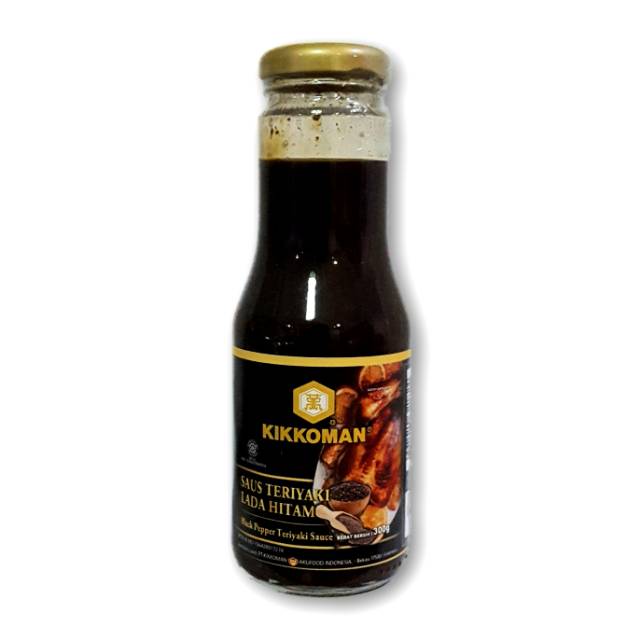 Kikkoman Saus Teriyaki Lada Hitam halal 300 gr Blackpepper Teriyaki