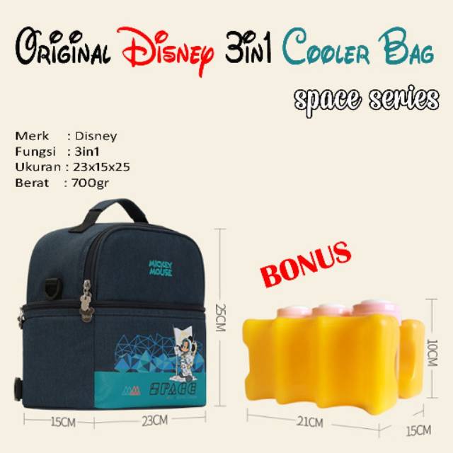 Jual Original Disney 3 in 1 Cooler Bag Tas Asi Shopee Indonesia