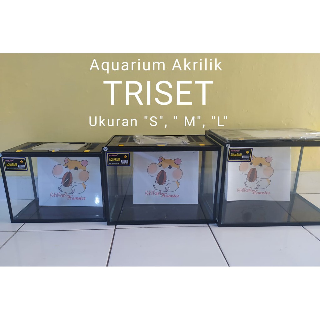 Jual AQUARIUM AKRILIK TRISET NIKITA / SAKAI PRO / KYOTO Size L TERMURAH