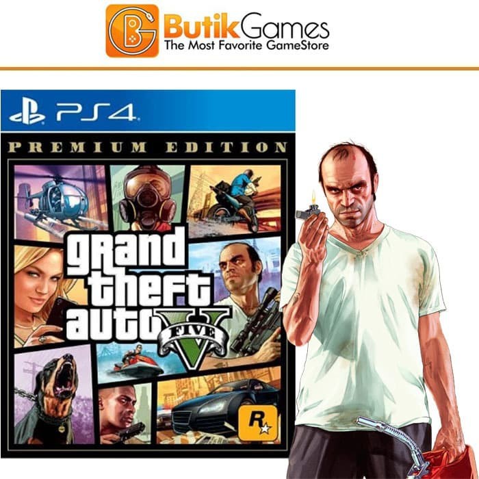 Jual Gta 5 Gta V Grand Theft Auto V Premium Edition Ps4 Gameps4 | Shopee Indonesia