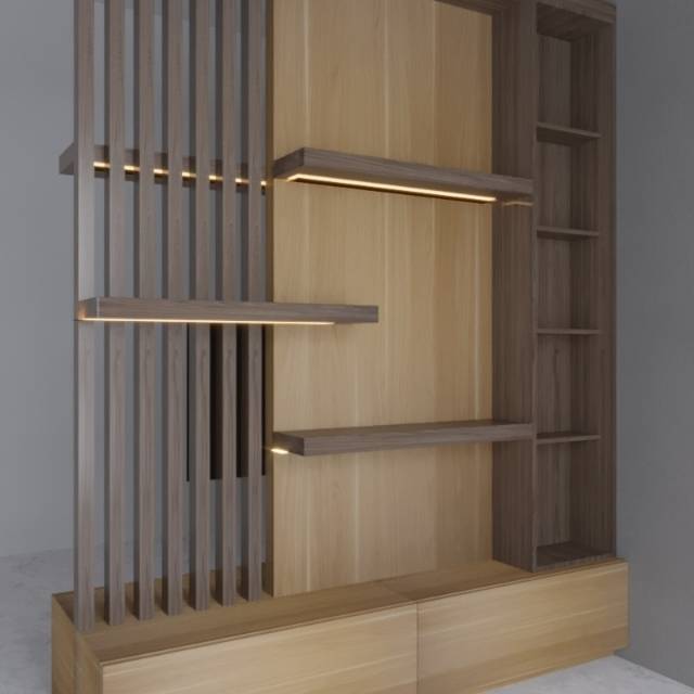 PARTISI MINIMALIS / PENYEKAT RUANGAN HARGA PER METER DESAIN DAN UKURAN  CUSTOM | Shopee Indonesia