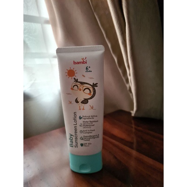Jual Bambi Sunscreen for Baby 6m+ Preloved Shopee Indonesia