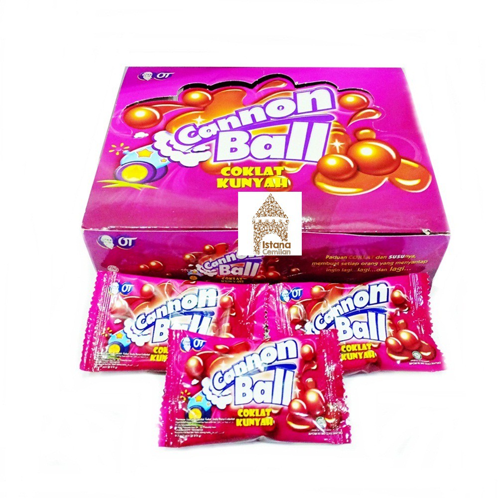 Jual Cannon Ball Coklat Kunyah Isi 24 Pcs | Shopee Indonesia