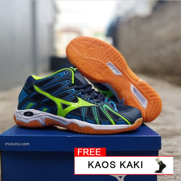 Sepatu Olahraga Voli Mizuno Wave Tornado X2 Warna Navy