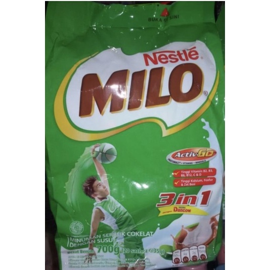 Jual Milo Healthy Drink 3 in 1 ActigenE 20 x 35 g Shopee Indonesia