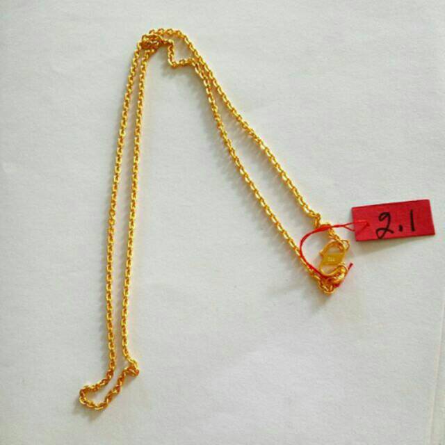 Kalung Emas asli model fancy 2.1 gram Shopee Indonesia