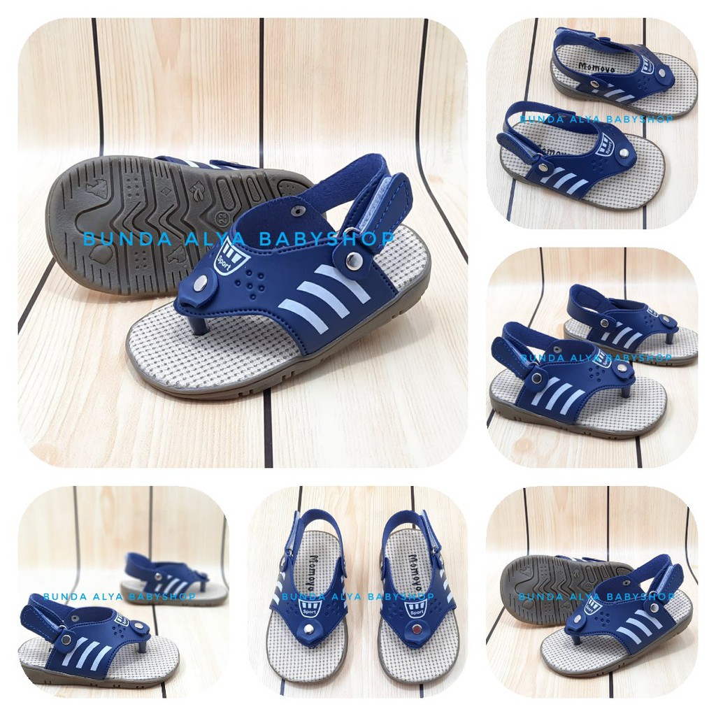 Sendal Jepit Anak Laki Usia 1 2 Tahun Size 22 24 NAVY Sandal Anak