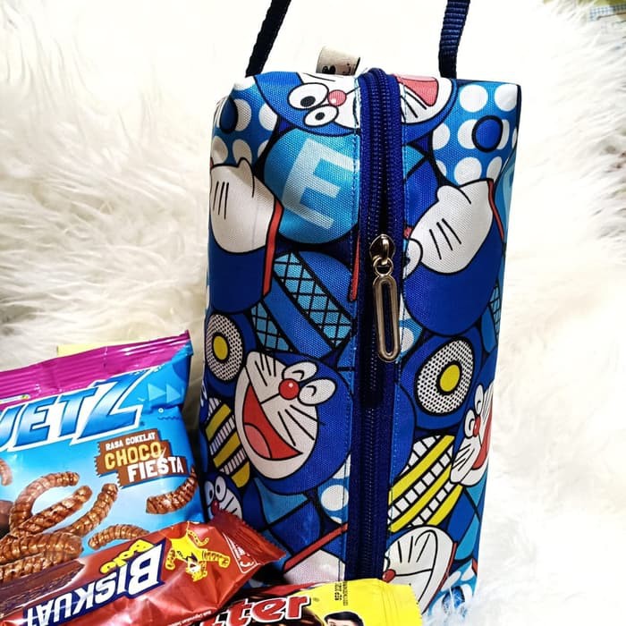 Tas Serba Guna Motif Doraemon Souvenir Cantik Murah Tempat