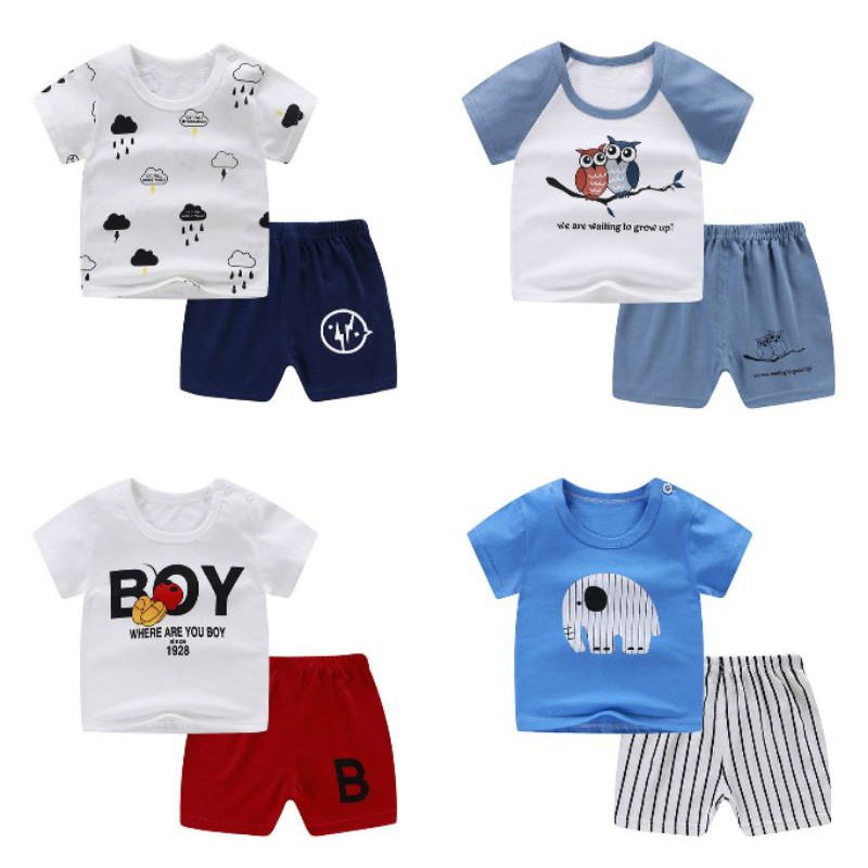 Stelan baju anak import Cowo / Unisex Shopee Indonesia