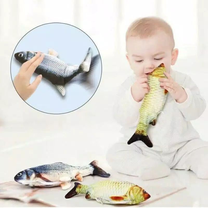 Jual Mainan Boneka Ikan Bergerak/Fish Dancing/Ikan Uget Uget/Puk Puk Ikan Bergerak Ikan Untuk Bayi Tidur/ Ikan Viral Tiktok | Shopee Indonesia