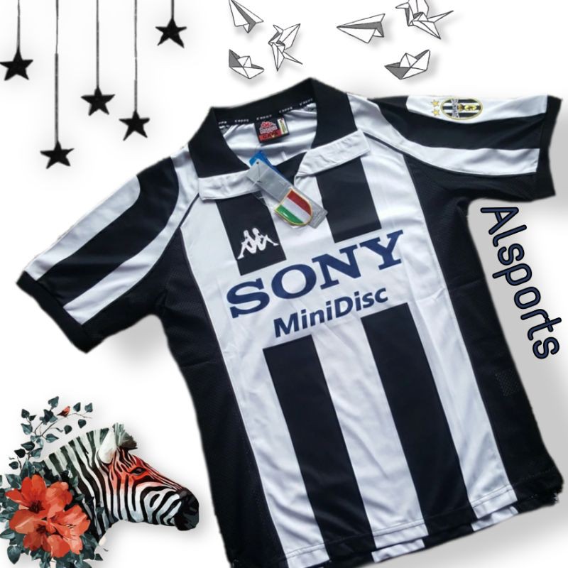 Jual JERSEY RETRO JUVENTUS HOME 1997 / 1998 Sony MiniDisc Dijamin