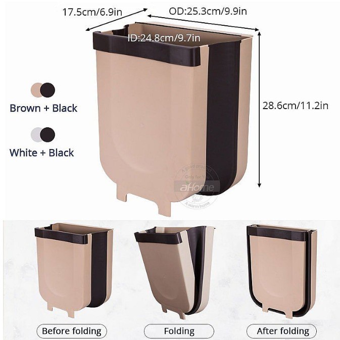 mobil-sampah-tempat- tempat sampah lipat kotak sampah dapur sampah mobil  foldable bin trash -tempat- | Shopee Indonesia