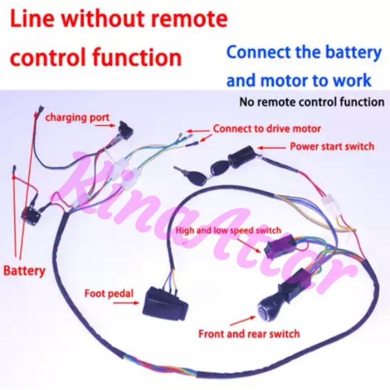 Jual Set Rangkean Kabel Manual Mobil Mainan Aki | Shopee Indonesia