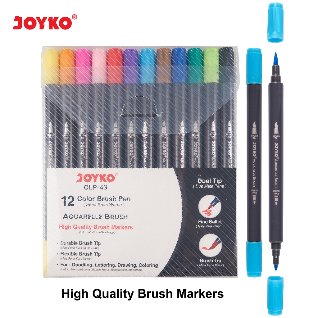 Color Brush Pen Pena Kuas Warna Joyko CLP43 12 Warna Color Shopee Indonesia