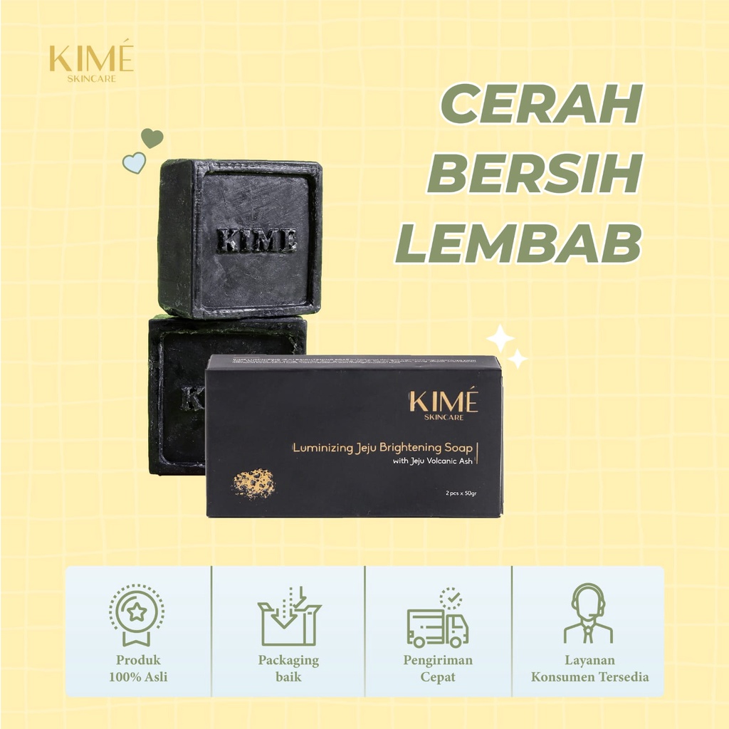 Jual Kime Skincare Jeju Brightening Soap (Isi 2 batang sabun) Shopee