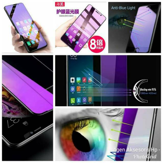 Jual Tempered Glass Blue Light Anti Radiasi Tempered Glass Oppo A57 Eye