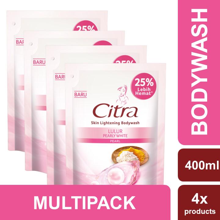 Citra Lulur Pearly White Liquid Body Wash Refill 400ml