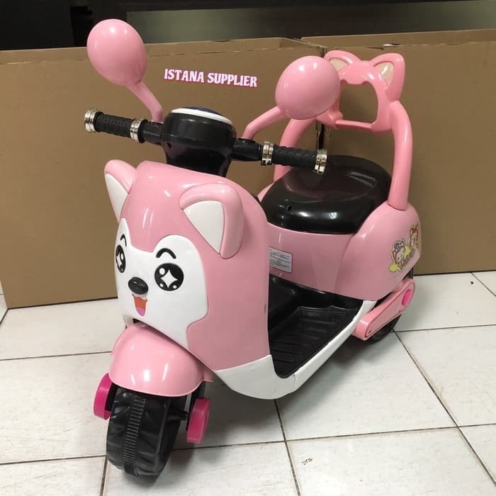 Jual Mainan Anak Motor Motoran Aki Perempuan Laki Scoopy Mini Paling Murah | Shopee Indonesia