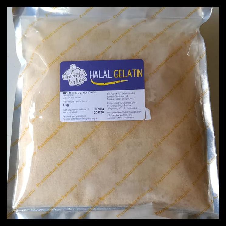 Banting Harga Gelatin Halal Green Valley 1 Kg Gelatine Powder Bubuk