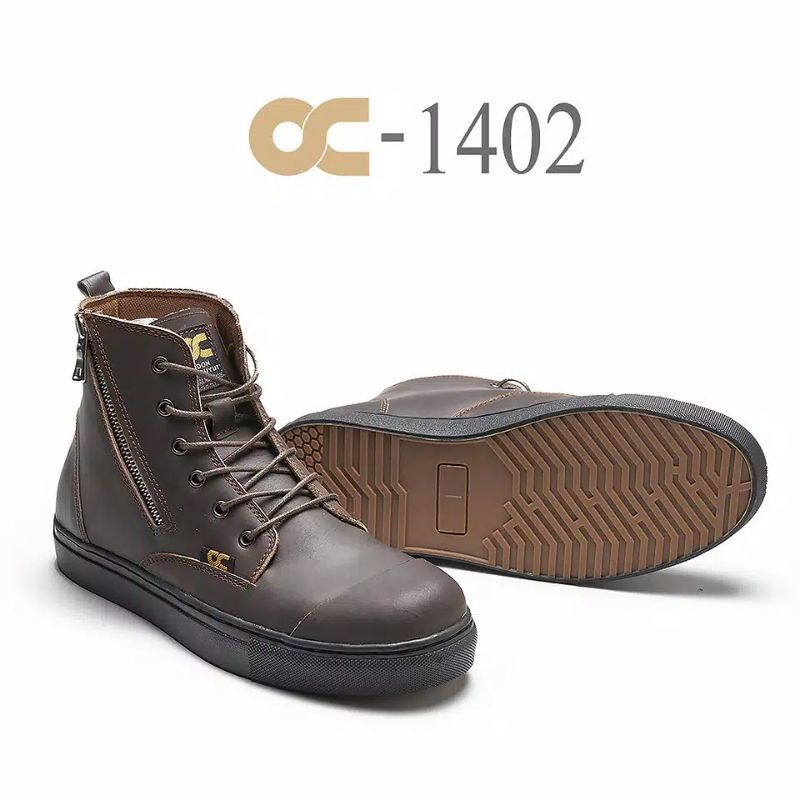 Jual SEPATU KULIT BOOTS FULL BROWN KERJA PROYEK ODON CIBADUYUT KUALITAS