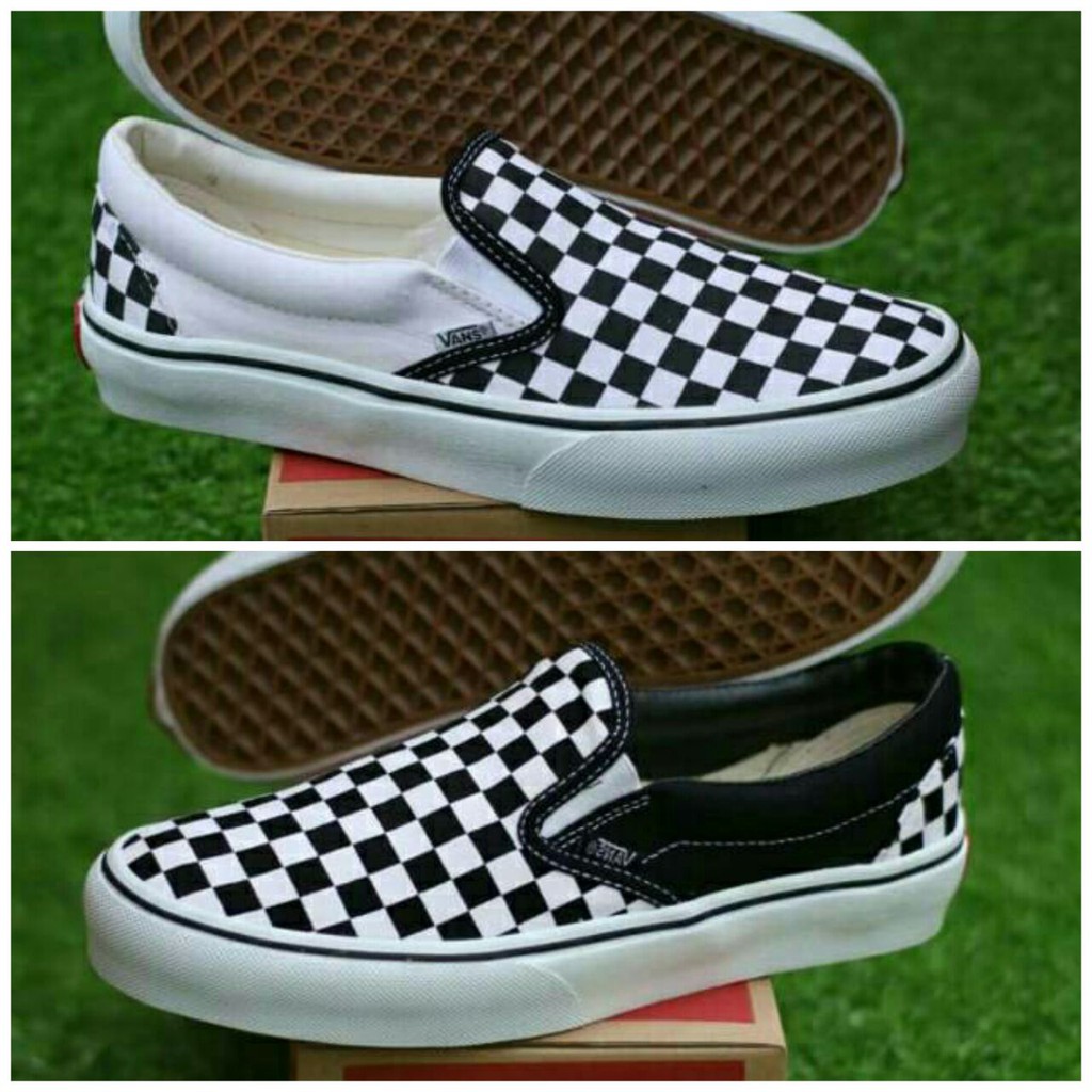 SEPATU VANS SLIP ON / CHECKER BOARD / CATUR (IFC) BEST QUALITY / GRADE