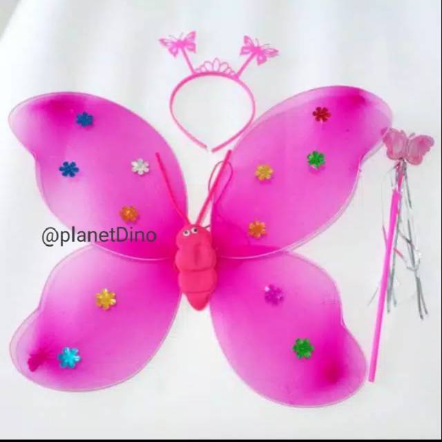 Jual Sayap Kupu Kupu Peri // Mainan Anak | Shopee Indonesia