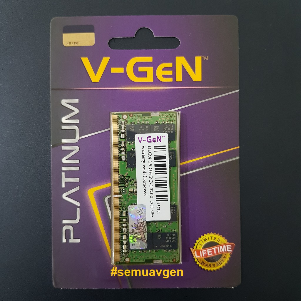 Jual Sodimm Ddr4 16Gb Pc-19200/2400 Mhz Ram Laptop/Notebook V-Gen Platinum | Shopee Indonesia