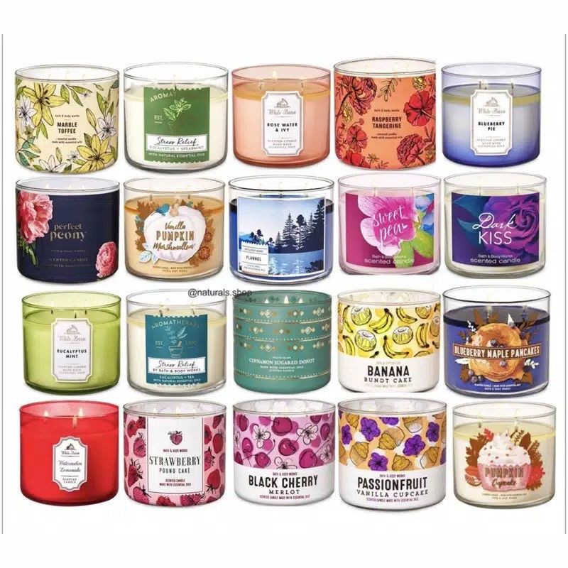 Jual Bath&Body Works candle ORIGINAL/BBW scented candle/lilin BBW