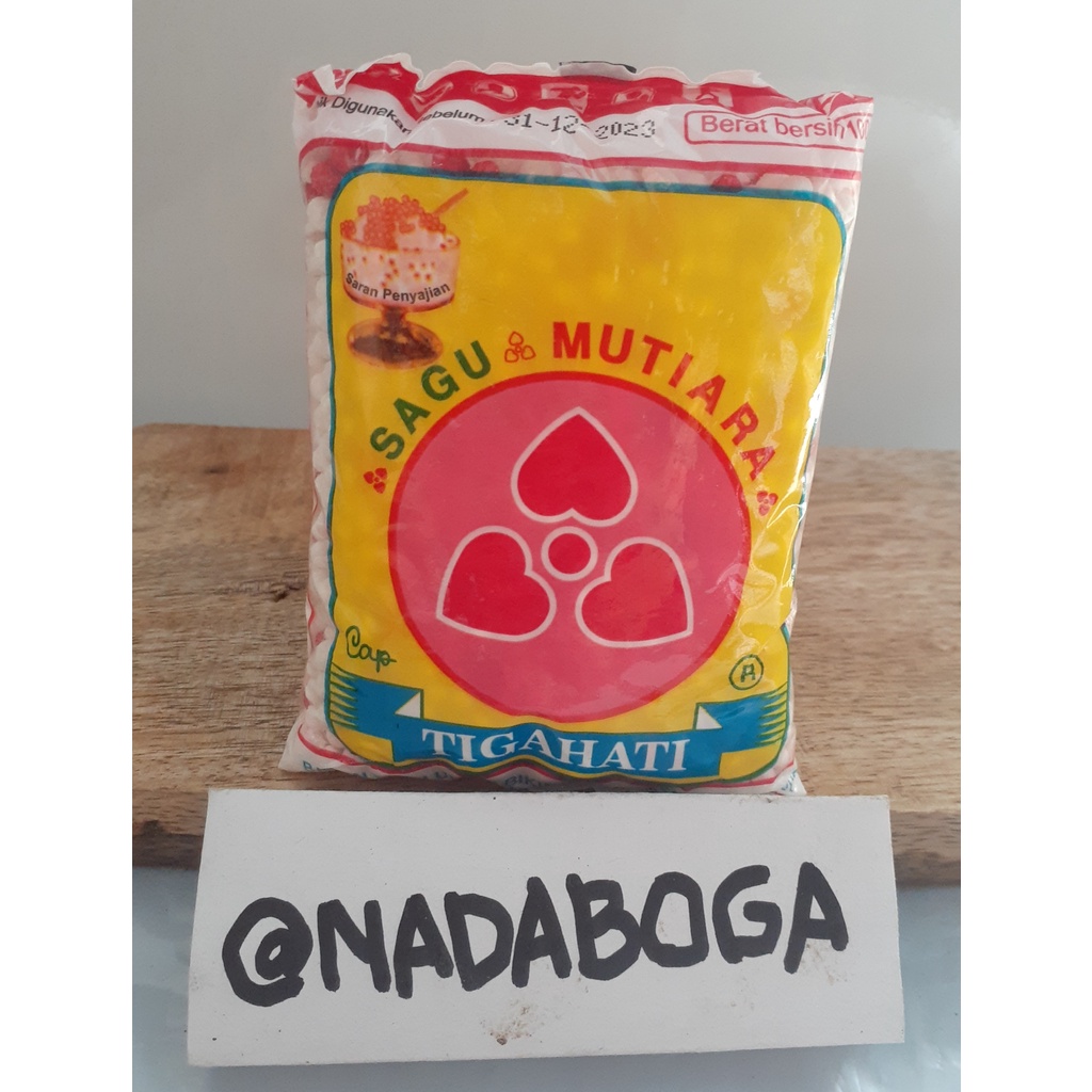 Jual sagu mutiara cap tiga hati 100g Shopee Indonesia