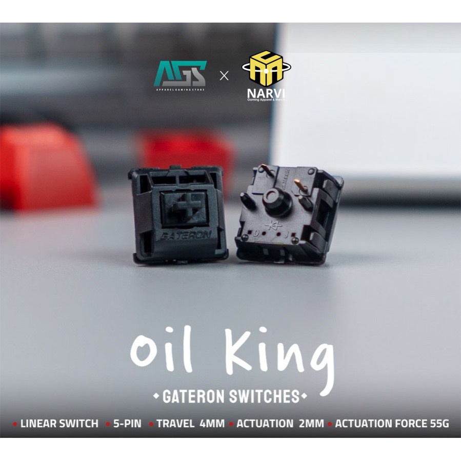 Jual Gateron Oil King Switch (Linear) Gaming Mechanical Switch Shopee Indonesia