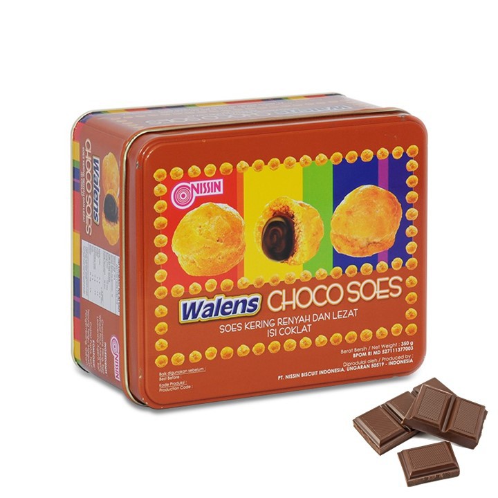 Jual Nissin Wallens Choco Soes (Kemasan Kaleng) 350 Gr | Shopee Indonesia
