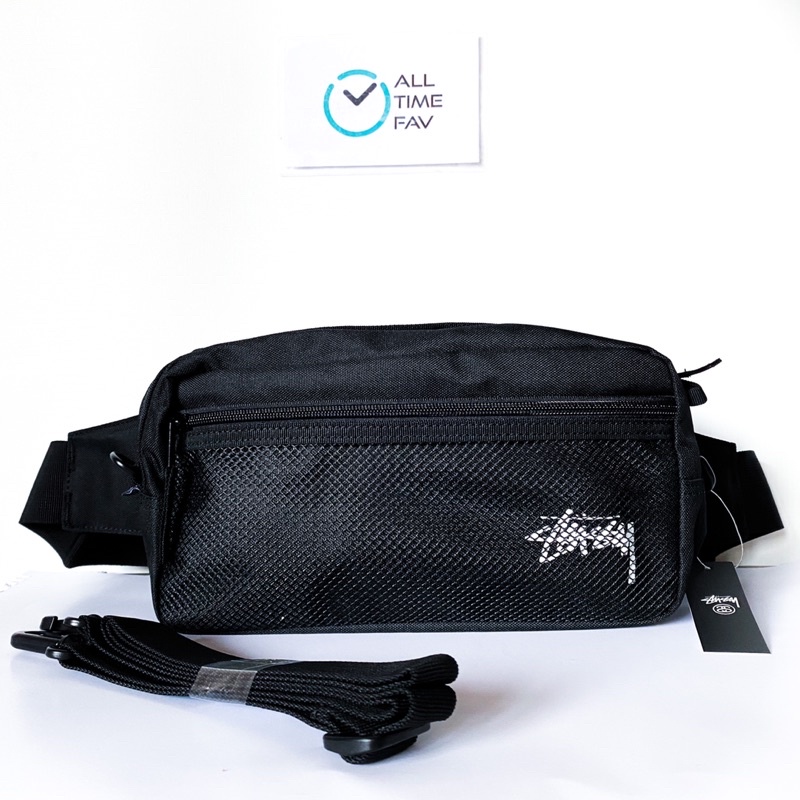STUSSY STOCKSIDE WAIST BAG BLACK Shopee Indonesia