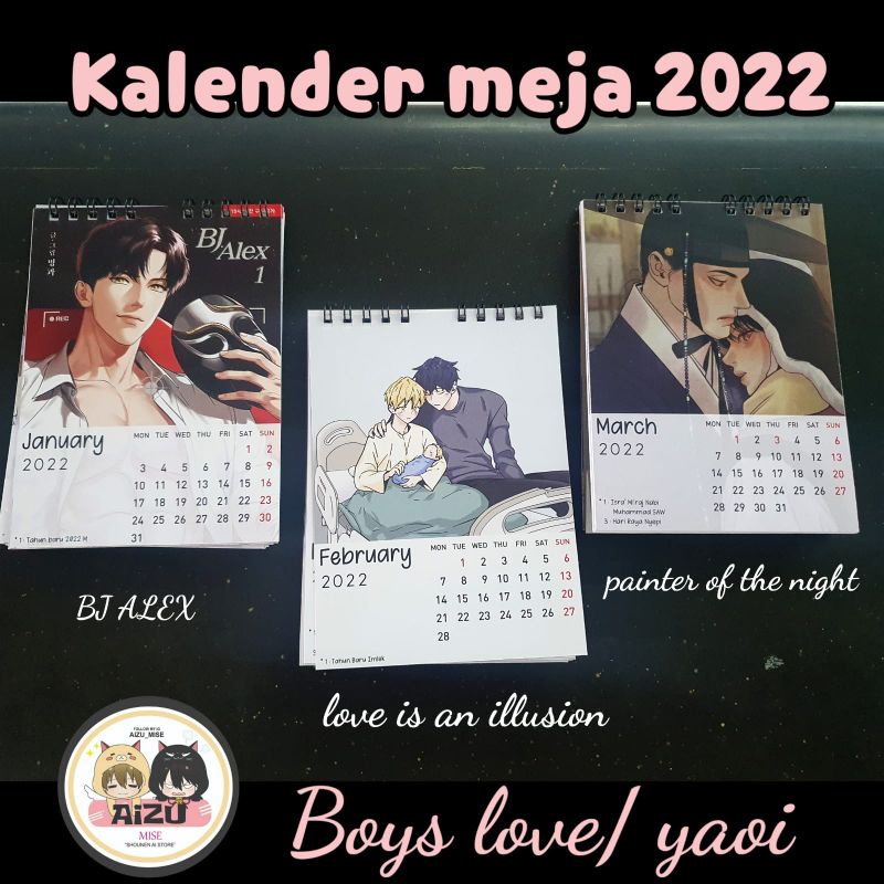 Jual Kalender 2022 Manga/Manhwa/Webtoon Yaoi,Shounen Ai,Boys Love  Indonesia|Shopee Indonesia