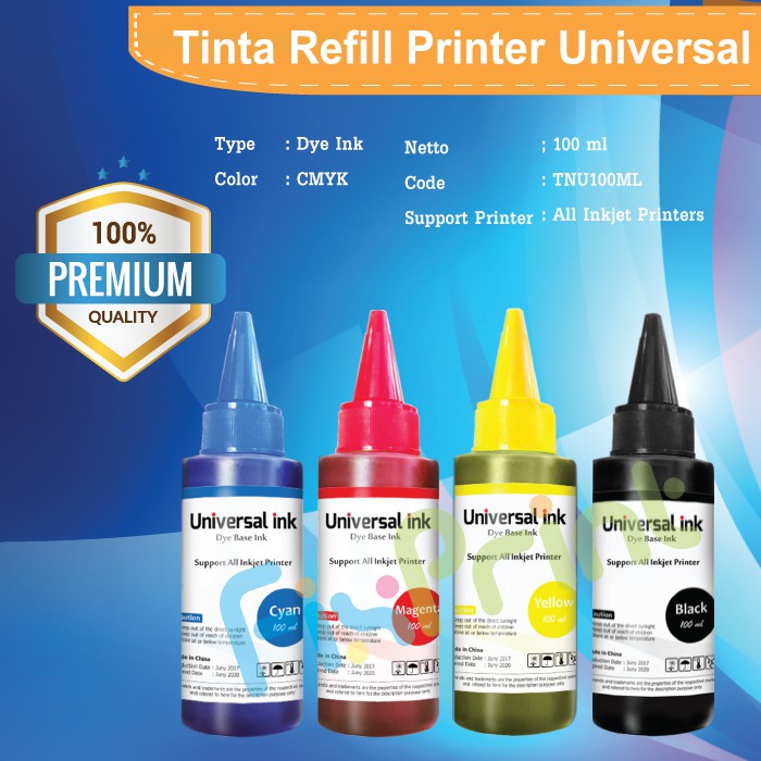Paket Tinta Refill Cartridge HP 680 Black Color infus Printer 1115 2135