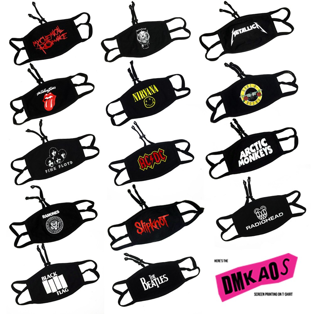 Jual MASKER KAIN BAND MUSIK PREMIUM MASKER MOTOR 2 PLY 2 LAPIS KAOS