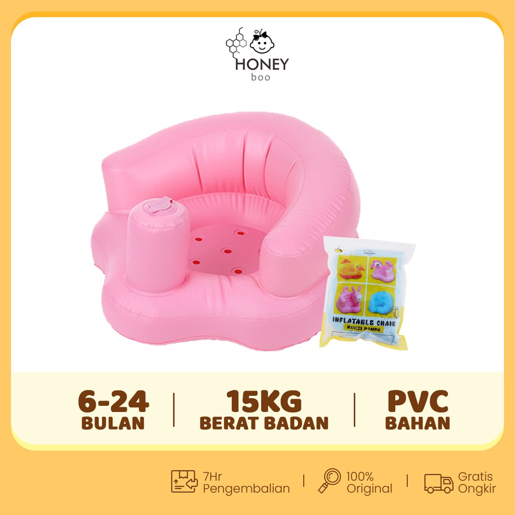 Jual Honey Boo Kursi Sofa Tiup Model Polos Tempat Duduk Bayi Balon