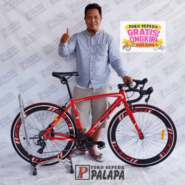Jual Promo Super Murah Road Bike / Sepeda Balap Evergreen Eg Rapier Alloy 700C Murmer Terlaris | Shopee Indonesia