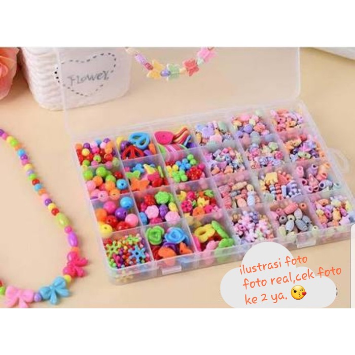 Jual Mainan Edukatif Anak Meronce Merangkai Manik Beads Type Ocean Indonesia|Shopee Indonesia