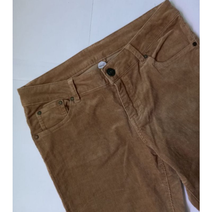 Jual Thrift Celana Corduroy Coklat | Shopee Indonesia