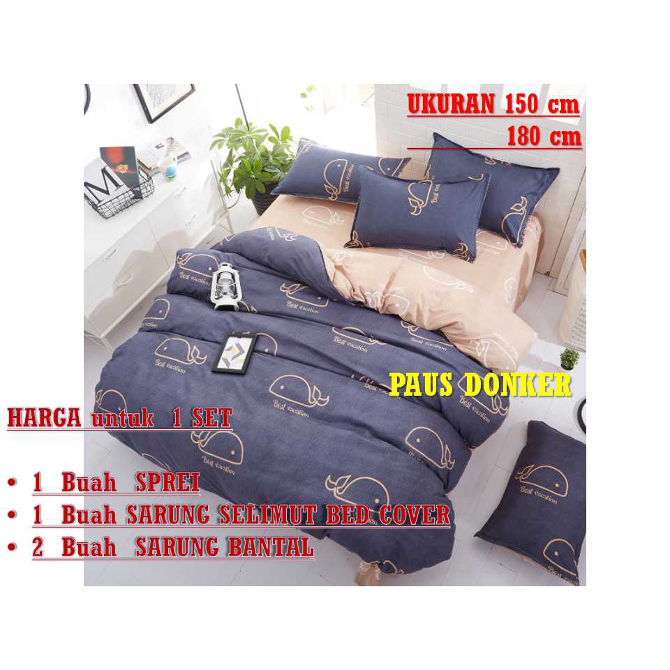 Jual 1SET - SPREI SARUNG BEDCOVER Duvet cover set sarung kasur  Indonesia|Shopee Indonesia