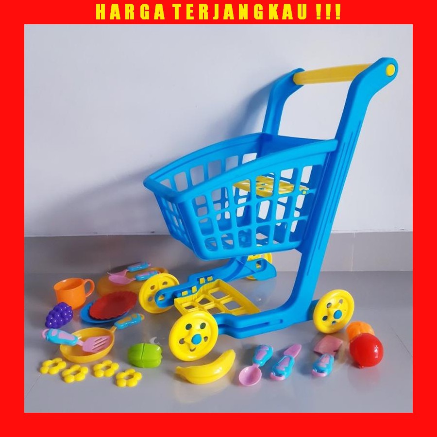 Jual Mainan Anak Perempuan Troli Belanja Ukuran Besar - Keranjang Dorong | Shopee Indonesia