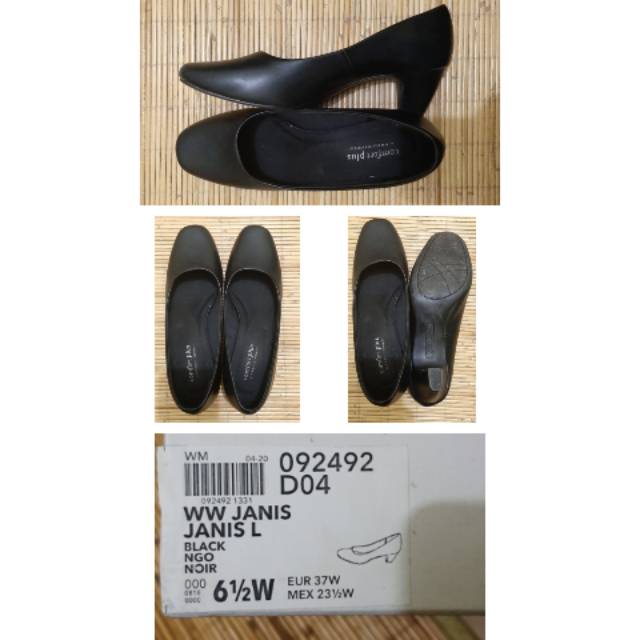 Jual Comfort Plus Black Heels Ww Janis Sepatu Hak Pantofel Sidang Indonesia|Shopee Indonesia
