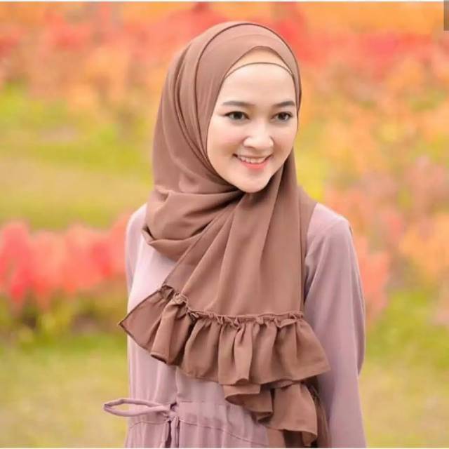 EVA PASHMINA DIAMOND REMPEL / JILBAB PASHMINA REMPEL